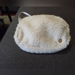 Lululemon Athletica Cream Sherpa Belt Bag